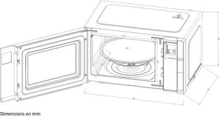 CONTINENTAL EDISON CEMO23B Magnetron Zwart 23 L