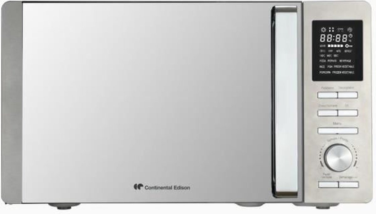De CONTINENTAL EDISON CEMO25SG13S3 Combimagnetron 25L Zilver in één oogopslag