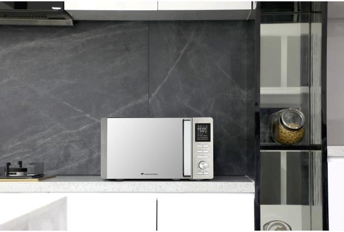 Wat vinden we goed aan de CONTINENTAL EDISON CEMO25SG13S3 Combimagnetron 25L Zilver