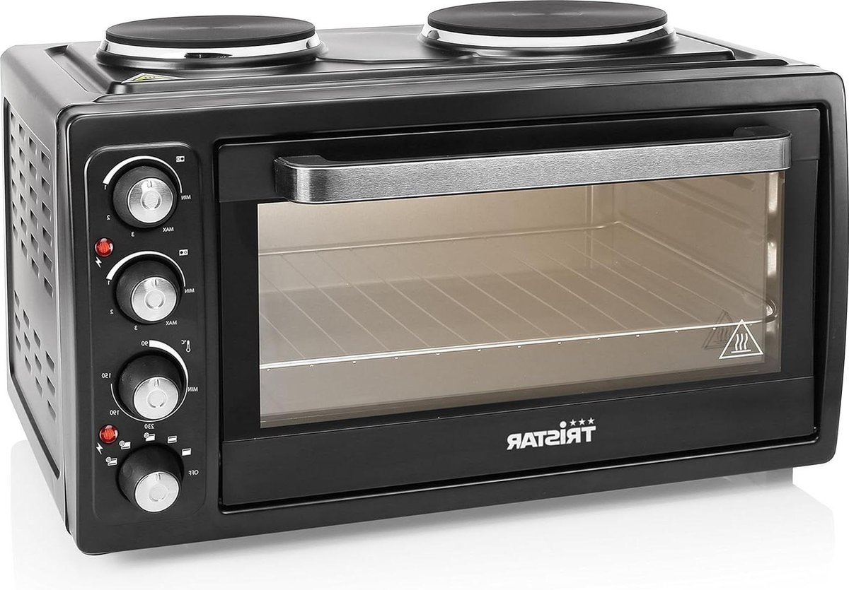 De Convectieoven 38L met 2 kookplaten - 3100W in één oogopslag