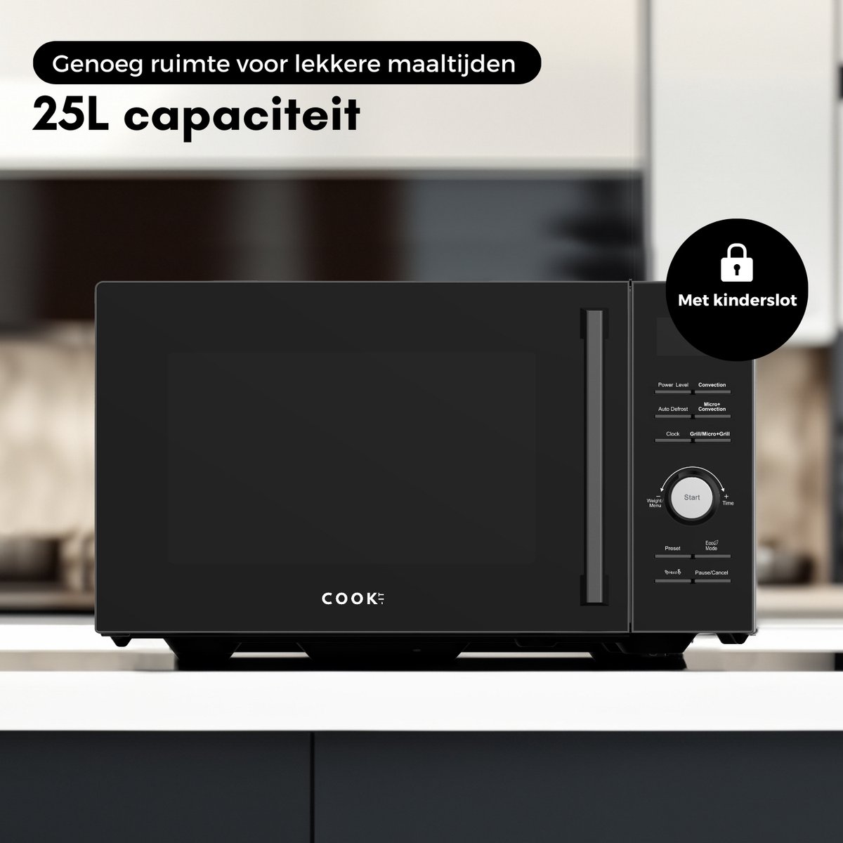 COOK-IT Combi Magnetron 25L Vrijstaand
