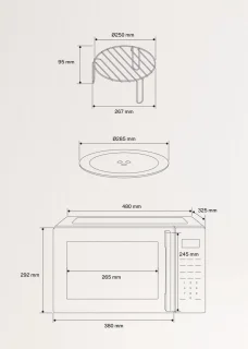 CREATE MICROWAVE STUDIO Magnetron 23L