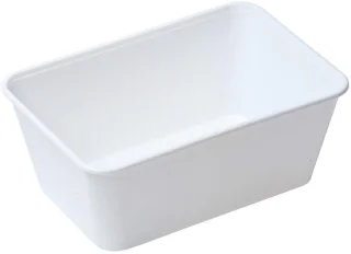 Dailygoods magnetronbakken 1000 cc 100 stuks wit