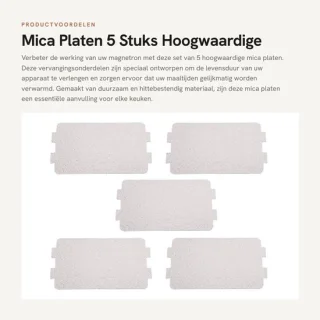 Dailygoods mica plaat 5 stuks