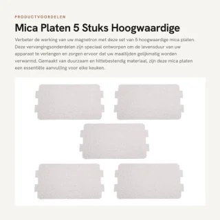 Dailygoods mica plaat - 5 stuks