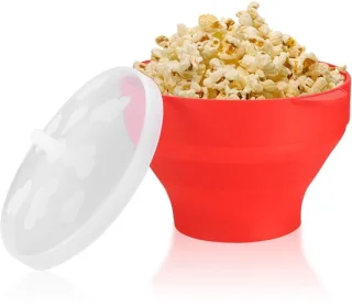 Dailygoods - opvouwbare siliconen popcorncontainer