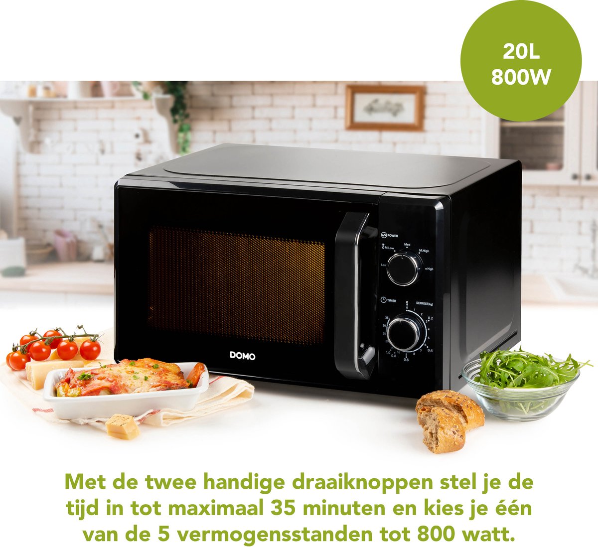 DOMO DO2520 Solo Magnetron 20L Zwart