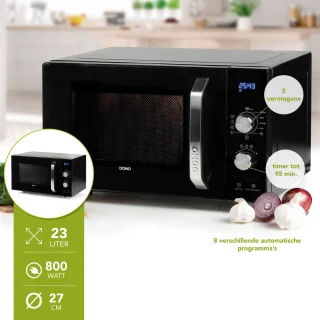 DOMO DO2924 Microgolfoven 23L 800W Zwart