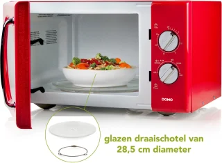 DOMO DO2925 Magnetron Retro 25L Rood