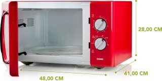 DOMO DO2925 Magnetron Retro 25L Rood
