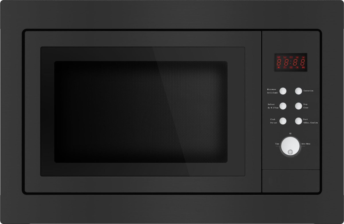 De Exquisit EMW2546HIBLACK Combi magnetron inbouw 25L zwart in één oogopslag