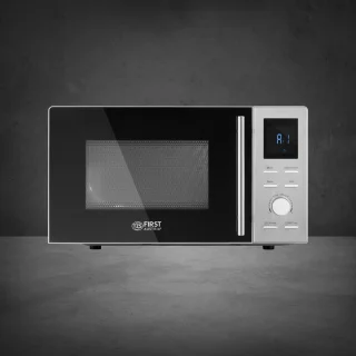 First Austria Vrijstaande Magnetron Grill 1100W 20L RVS Zilver