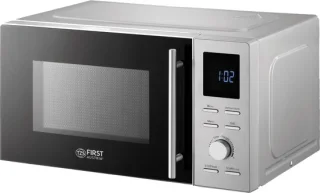 First Austria Vrijstaande Magnetron Grill 1100W 20L RVS Zilver