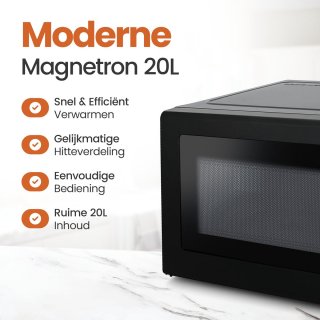 Wat vinden we goed aan de Golermo Solo Magnetron 20L Zwart