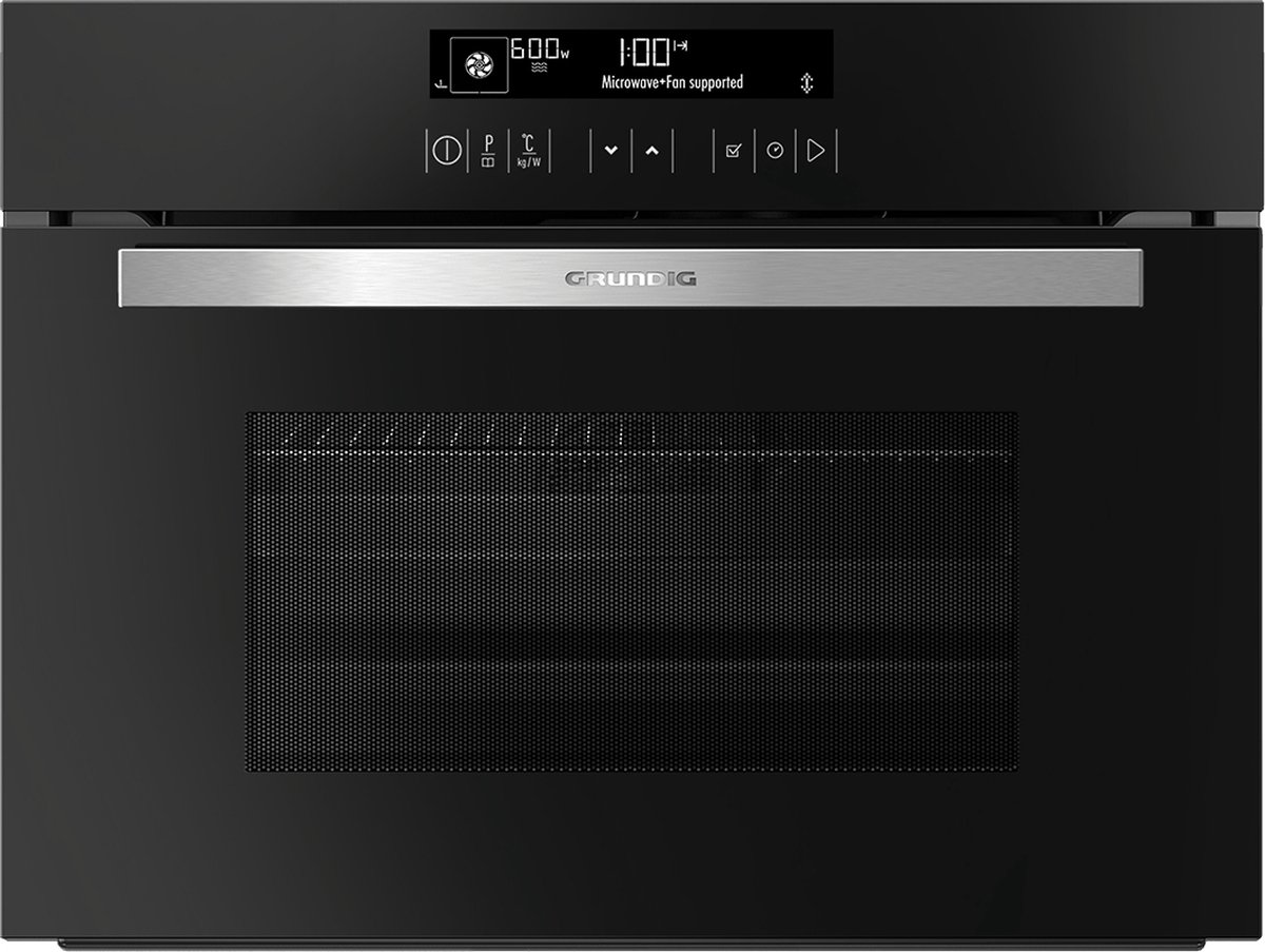 De Grundig GEKW27000B oven 40L zwart roestvrijstaal in één oogopslag