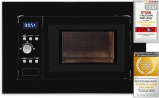 Inbouw magnetron grill zwart