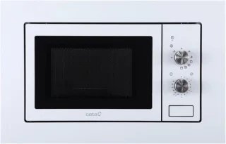 Inbouwmagnetron 20 L Wit/Inox