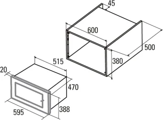 Inbouwmagnetron 32L