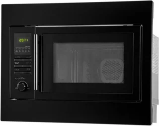 Inbouwmagnetron met grill 25 liter zwart