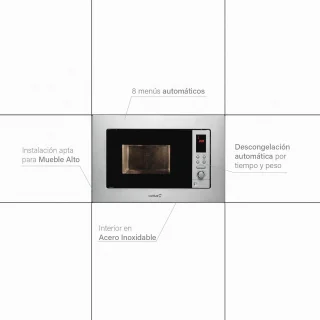 Inbouwmagnetron met grill