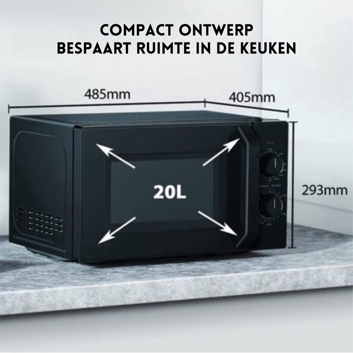 Wat vinden we goed aan de Intelectro 1000W Magnetron Zwart