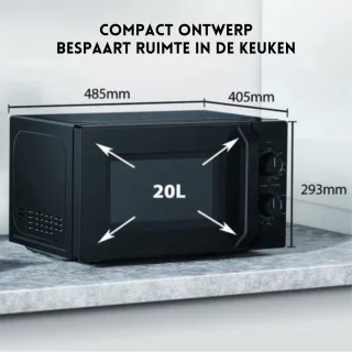 Intelectro 1000W Magnetron Zwart