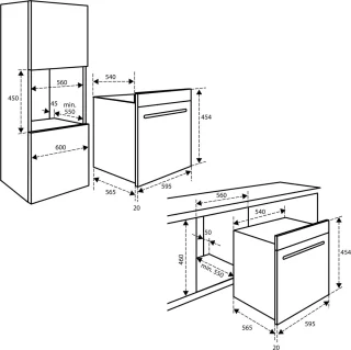 Inventum IMC4535RT Inbouw Combi-oven 50L Zwart/RVS