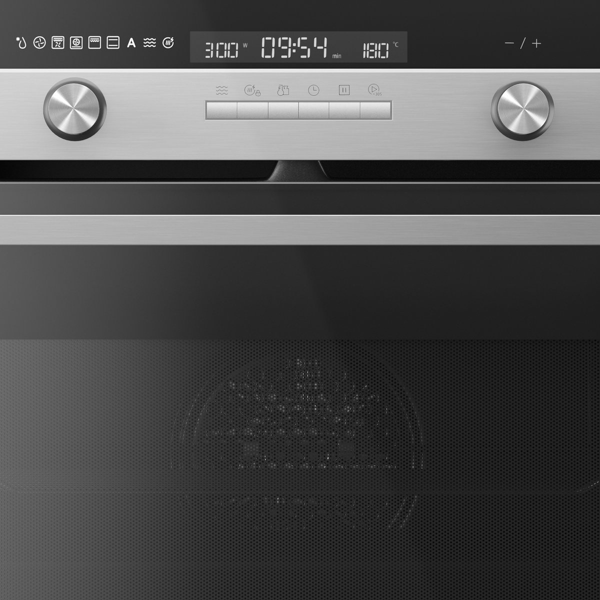 Inventum IMC6150RK combi-oven inbouw zwart/rvs 50L