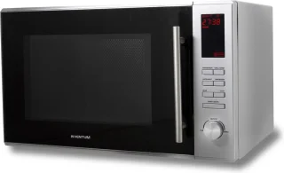 Inventum MN305C Vrijstaande Combimagnetron 30L RVS/Zwart