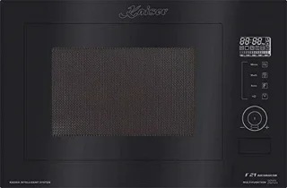 Kaiser EM 2510 inbouw magnetron 25L zwart glas