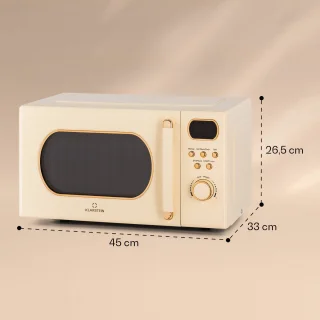 Klarstein Julieta Magnetron met grill - Crème