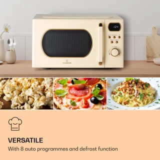 Klarstein Julieta Magnetron met grill - Crème