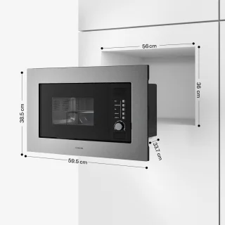 Klarstein Verosteel inbouwmagnetron met grill