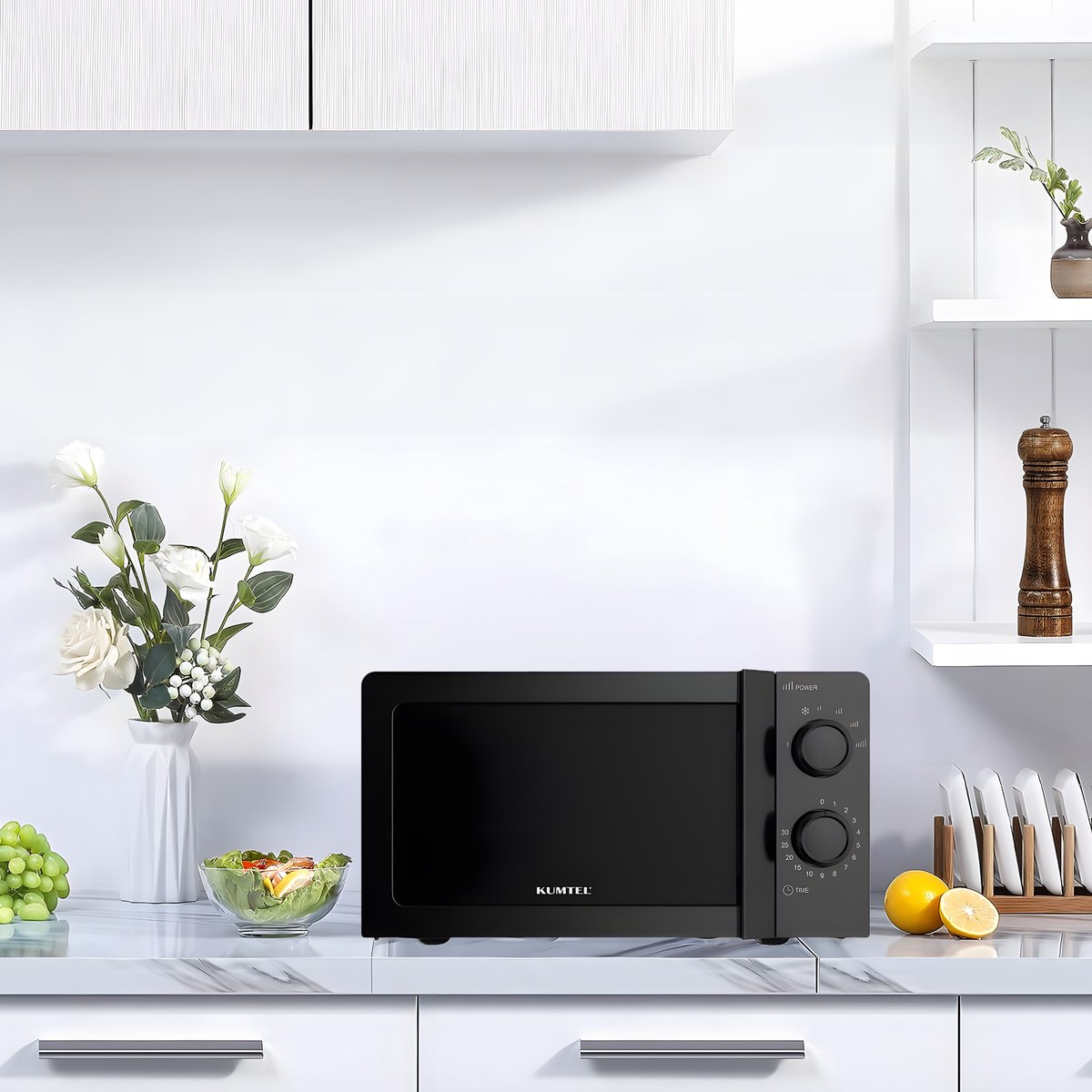 Wat vinden we goed aan de Kumtel HM-01 Magnetron 700W 20L Zwart