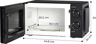 Kumtel HM-01 Magnetron 700W 20L Zwart