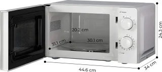 Kumtel HM-02 Magnetron 700W 20L Wit