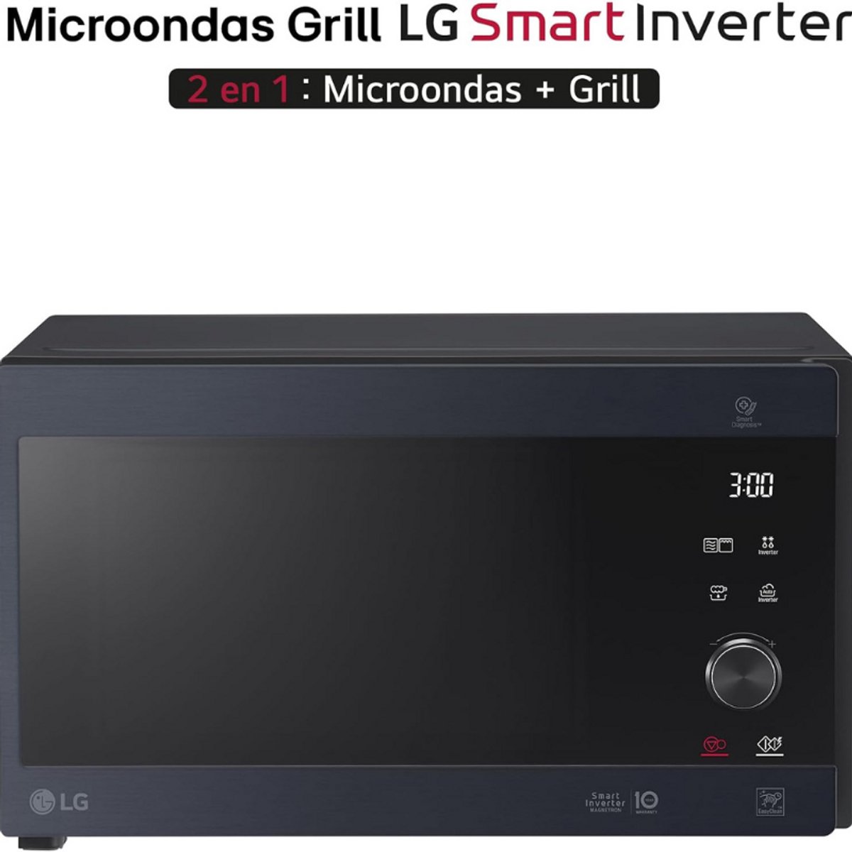 LG Magnetron 25L 1000W Zwart