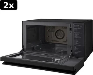 LG NeoChef MJ3965BIB Magnetron 39L Zwart 2x