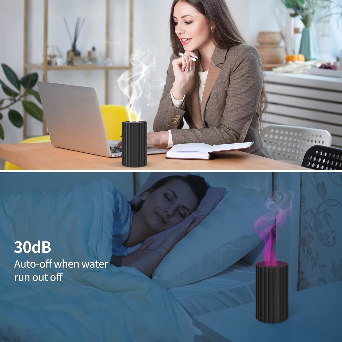 Luchtbevochtiger Cool Mist 100 ml with 7-color Light