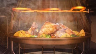 Magnetron 23L 800W met Grill en Frituur Wit