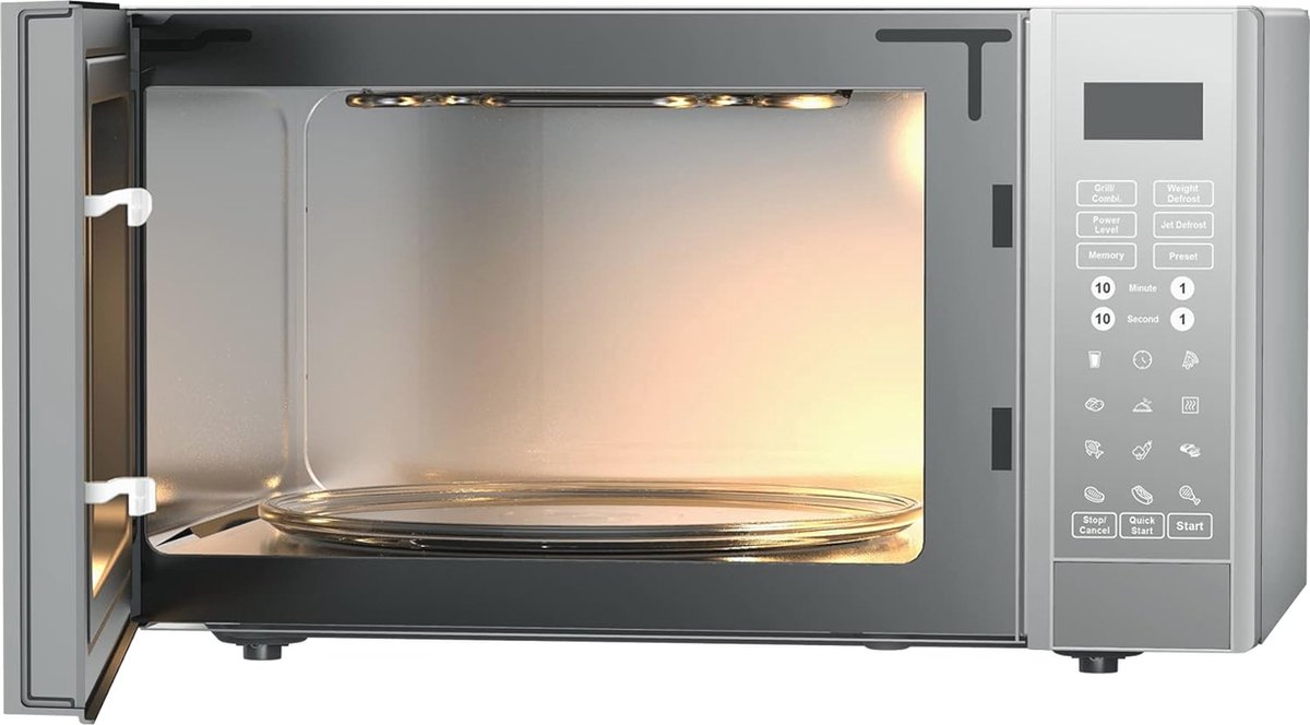 Magnetron 30L 900W Digitale Grill Zilver