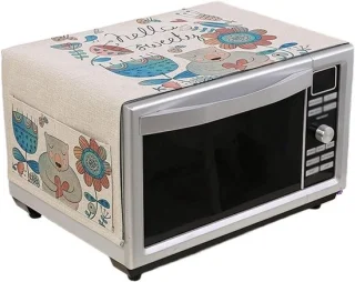 Magnetron deksel - keukenhoes opbergvakken - 35x95 cm - grijs