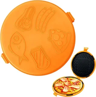 Magnetron kookplaat - sandwich schotel - 25 cm - oranje