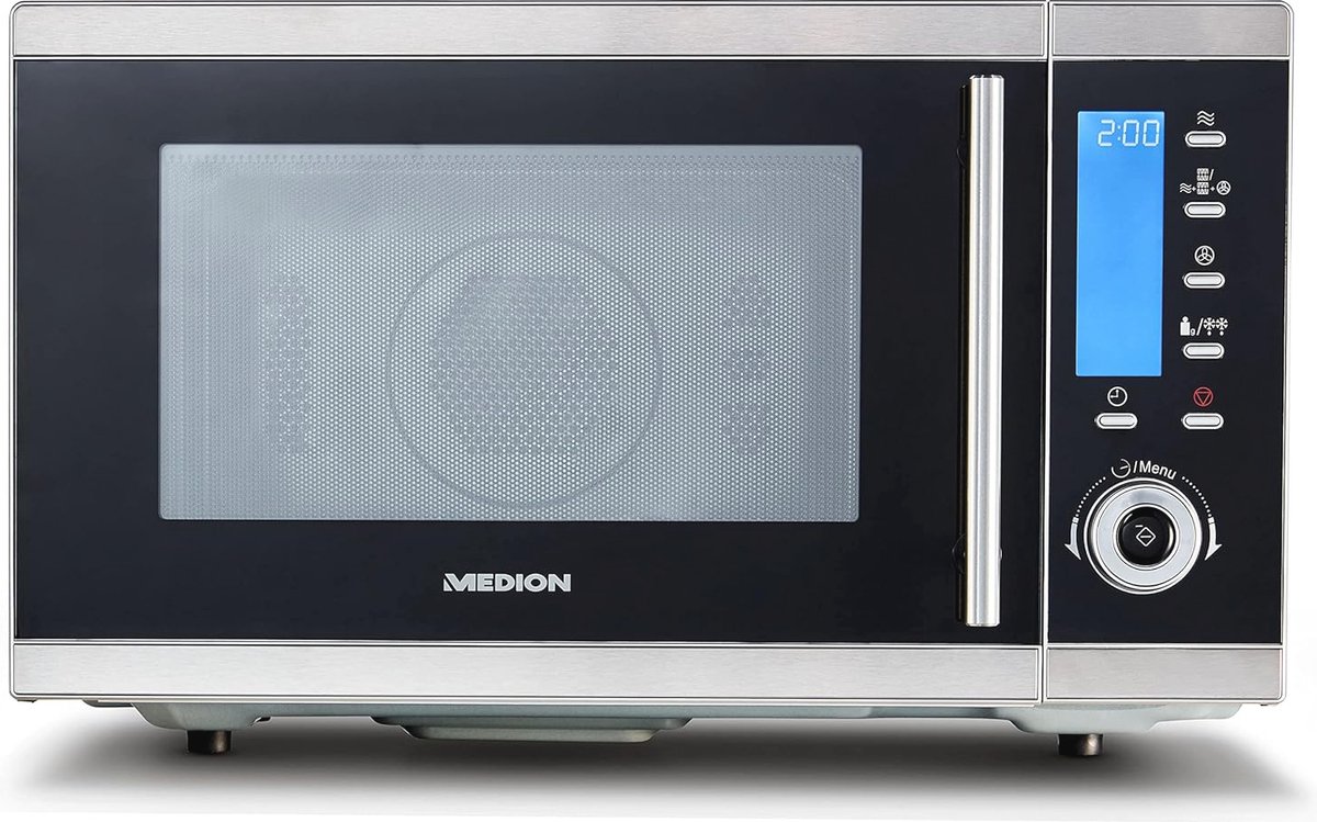 De Magnetron met Grill 25L 900W Zilver in één oogopslag
