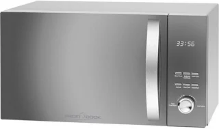 Magnetron met grill en hete lucht oven, 23 liter, roestvrij staal