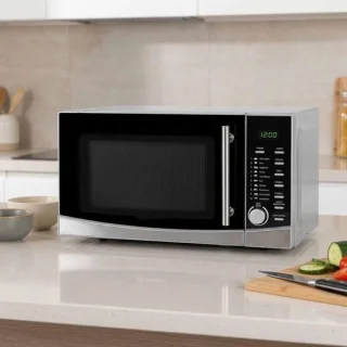 Magnetron met grill en oven combi zilver