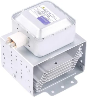 Magnetron onderdeel 15 x 15 x 15 cm zilver