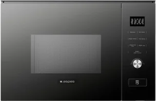 Magnetron oven inbouw - 20 liter - zwart glas