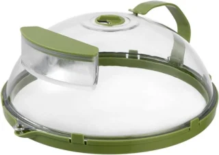 Magnetron spatdeksel met vochtsysteem, 26 cm, groen