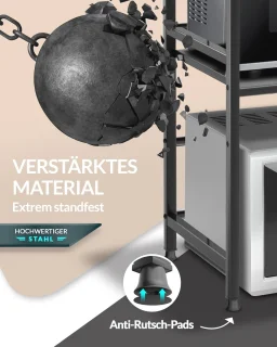 Magnetronrek Keukenrek Staand 3-laags Staal